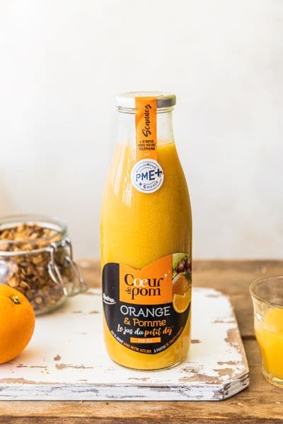 bouteille coeur pom